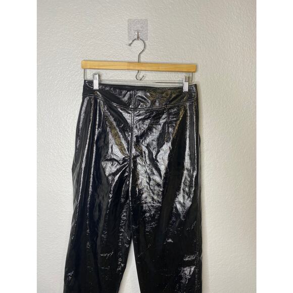 ROTATE BIRGER CHRISTENSEN Cropped Faux Leather Trousers - Picture 5 of 12